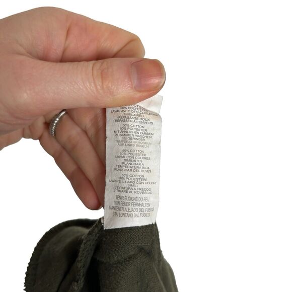 Pretty Little Thing Green Micro Corduroy Jogger Pants Women's 4 - Picture 7 of 7